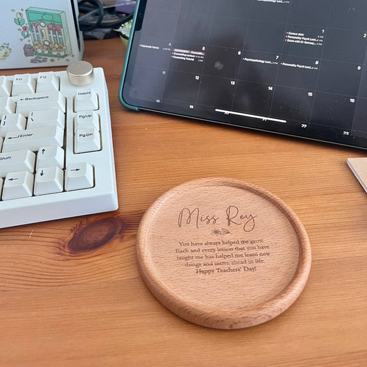 Wood Coasters - Personalized Name