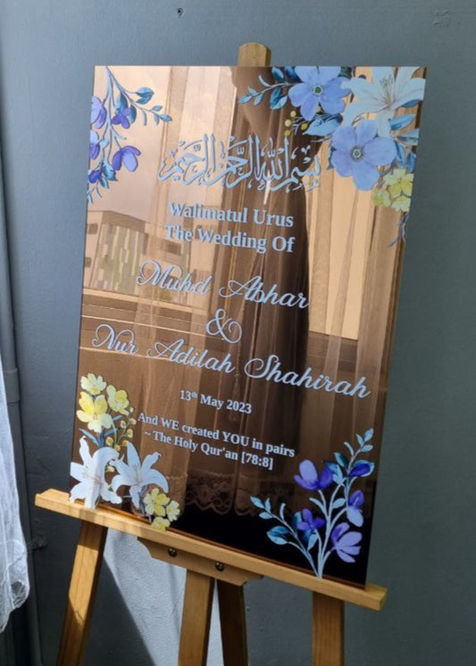 Wedding Welcome Sign – Lavender Bliss