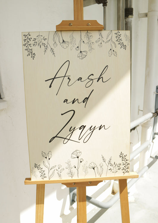 Wedding Welcome Sign – Botanical