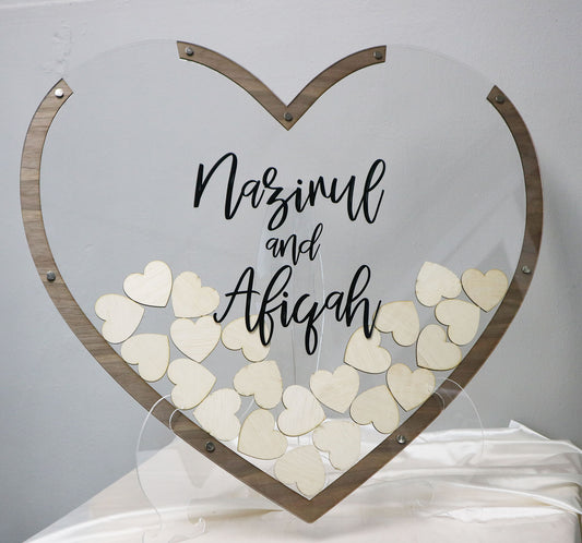 Wedding Heartdrop Guestbook - Heart to Heart