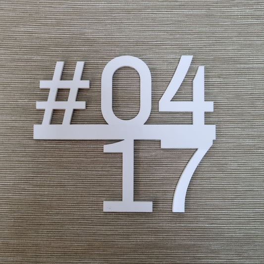Unit Number Sign - Robust I