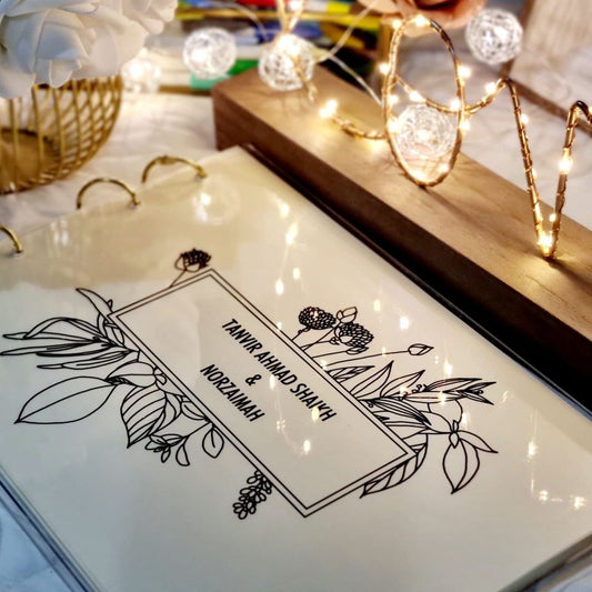 Wedding Guestbook - Classic Acrylic Guestbook Booktype
