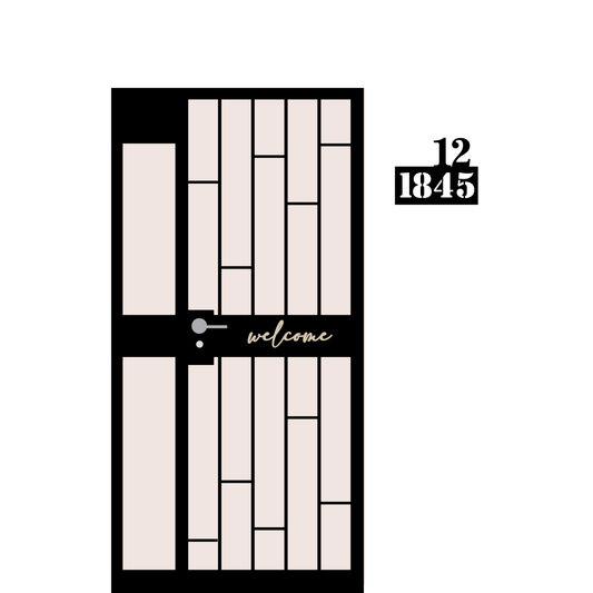 Custom unit number sign for your home bto singapore flat gate door