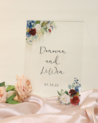 Wedding Welcome Sign - Rosette