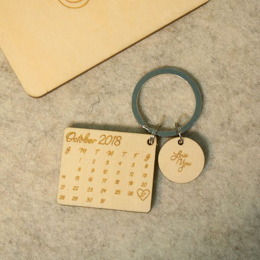 Love Calendar Keyring - Clik Clok