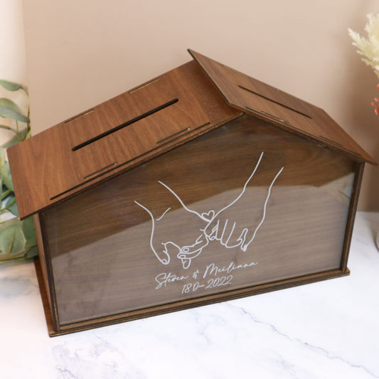 Wedding Angbao Box - House of Love Heartdrop