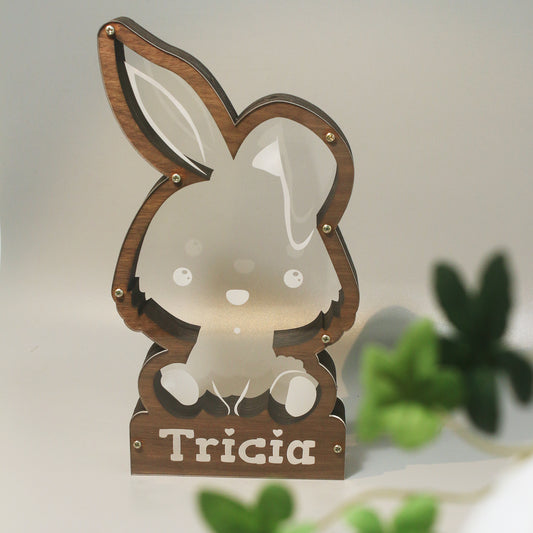Happy Rabbit Coin Bank Money Bank - Clik Clok